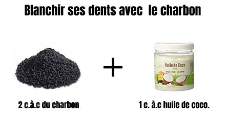 blanchir dents avec du charbon