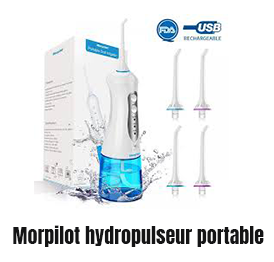 Morpilot-hydropulseur jet dentaire portable